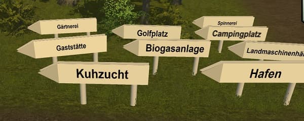 Placeable signs