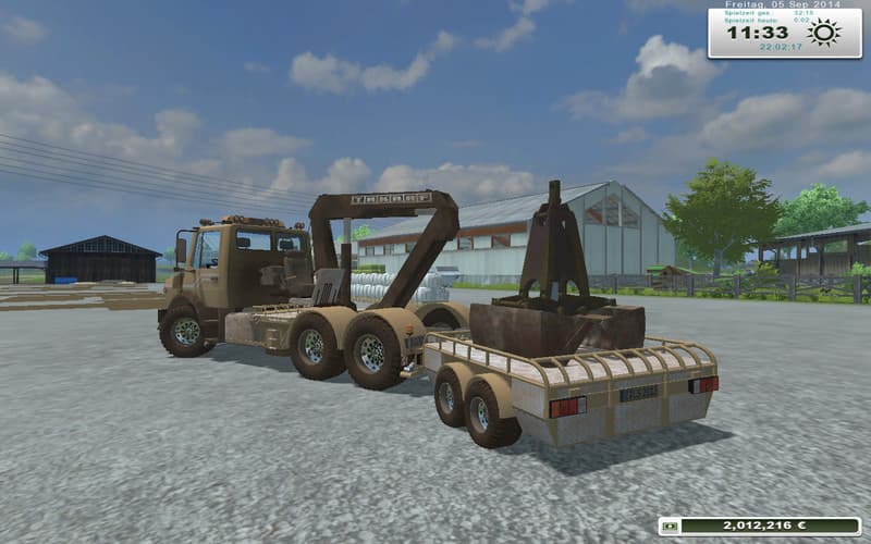 Unimog crane devices Trailer [MP]