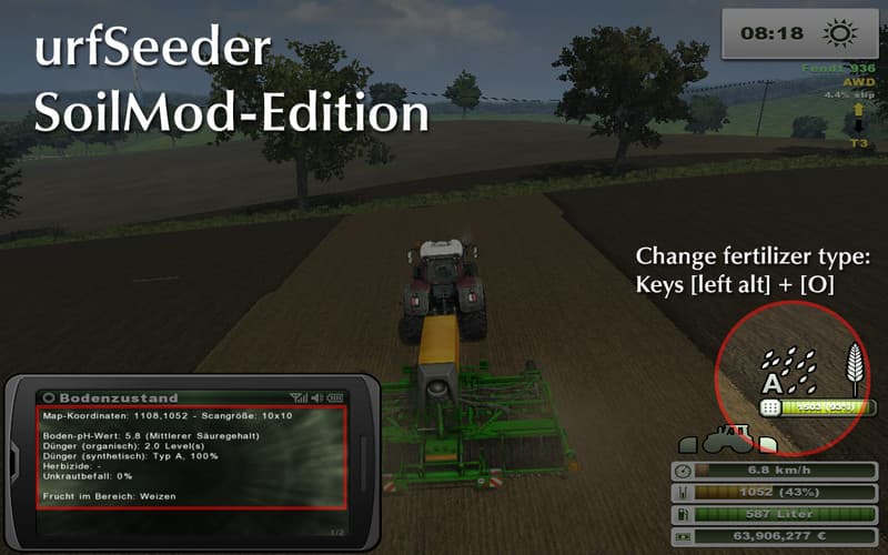 Fertilization for seed drills SoilMod Edition 4