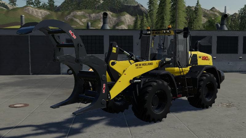 Wheel loader wood tongs 3