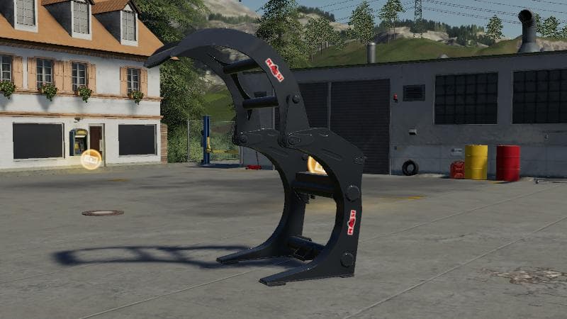 Wheel loader wood tongs 2