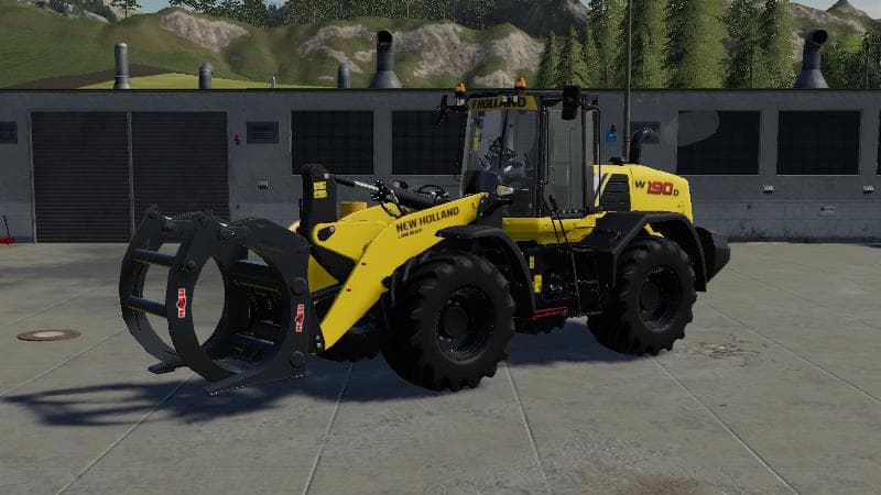 Wheel loader wood tongs