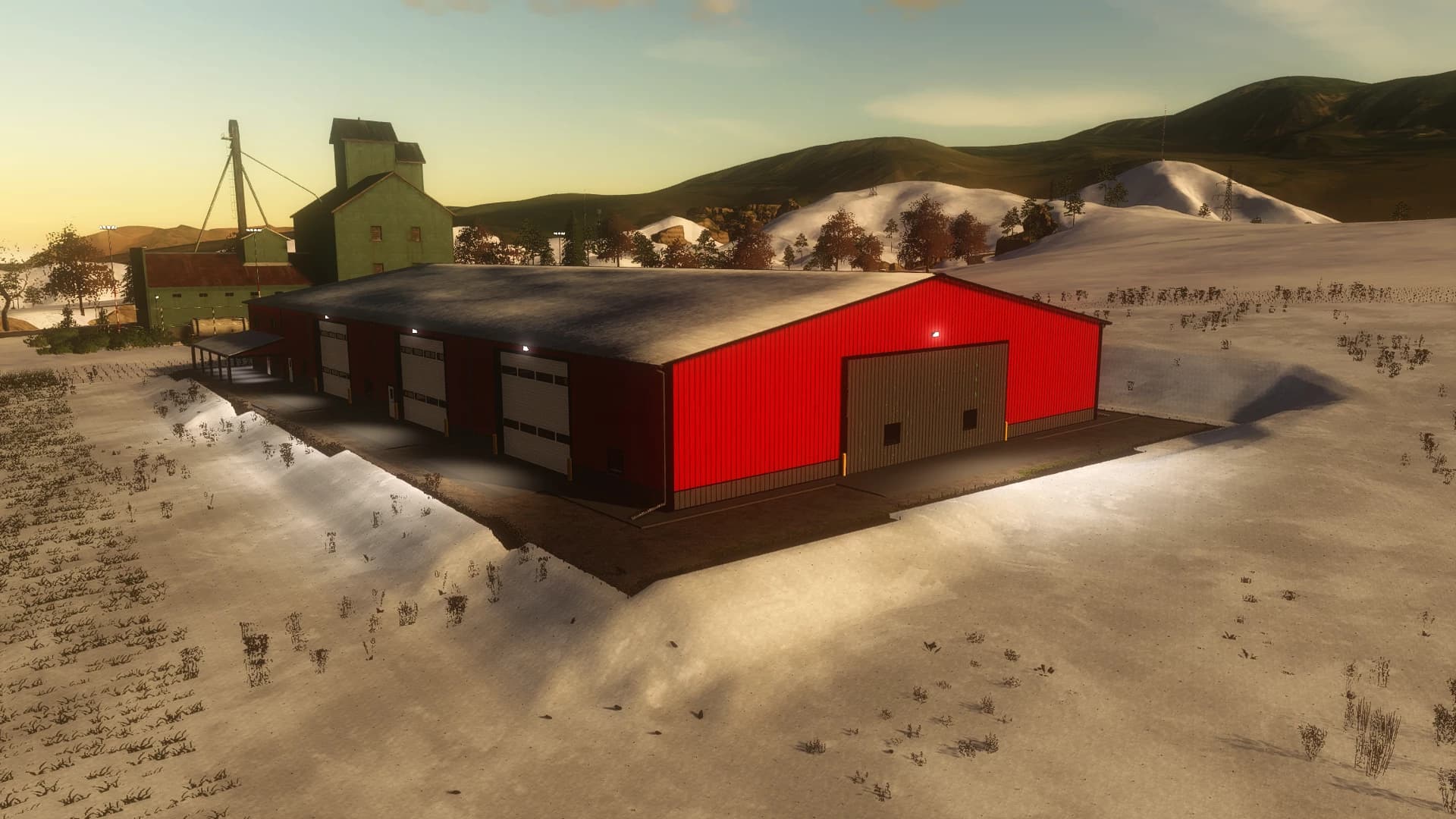 120X225 GREY RED SHOP
