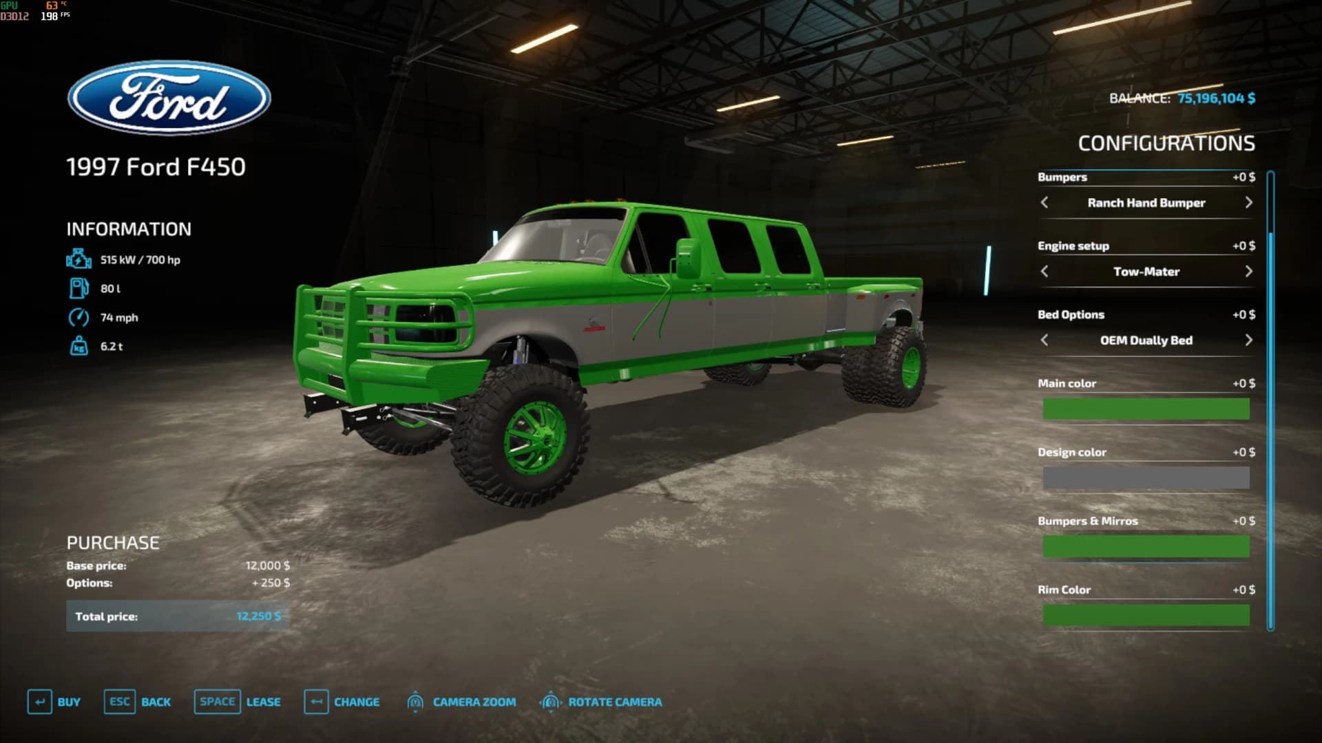 1997 FORD F450 XL CAB 6-DOOR 4