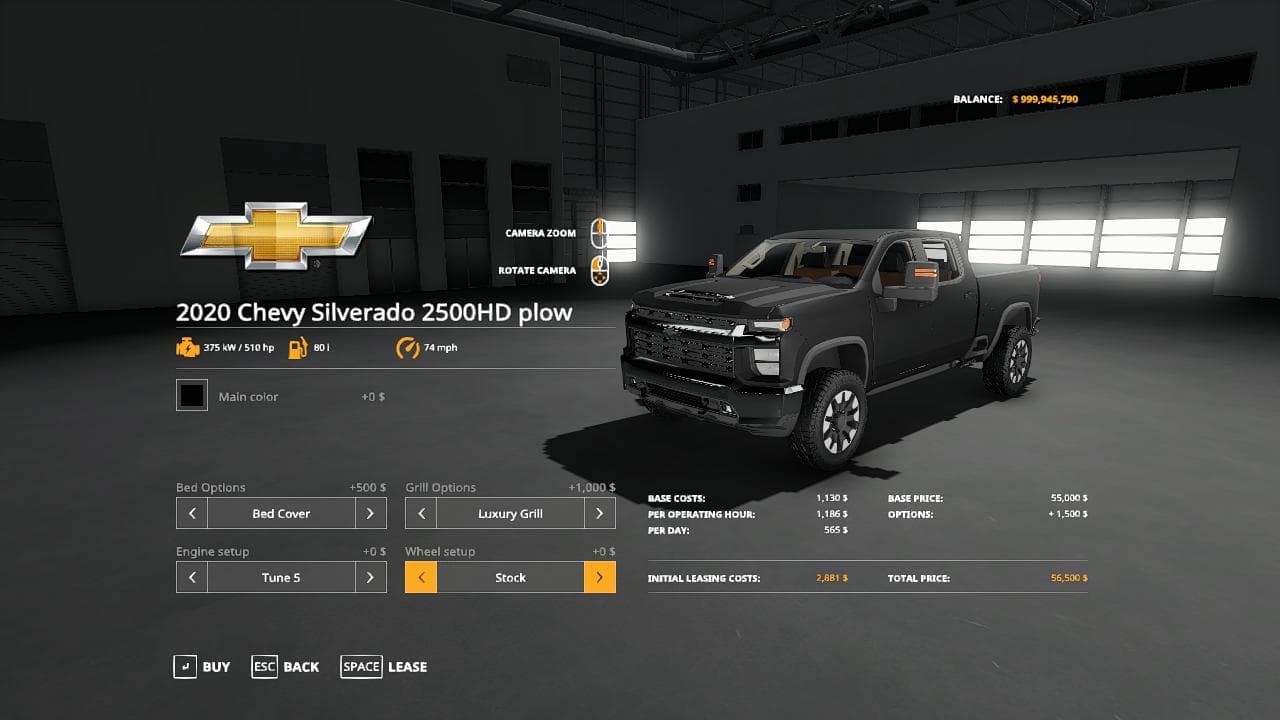 2020 Chevy plow truck