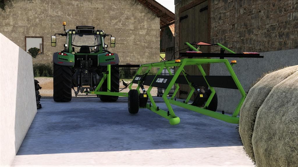 5 ROUND BALES TRAILER