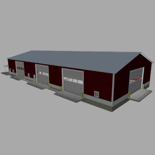 72x160 workshop shed 2