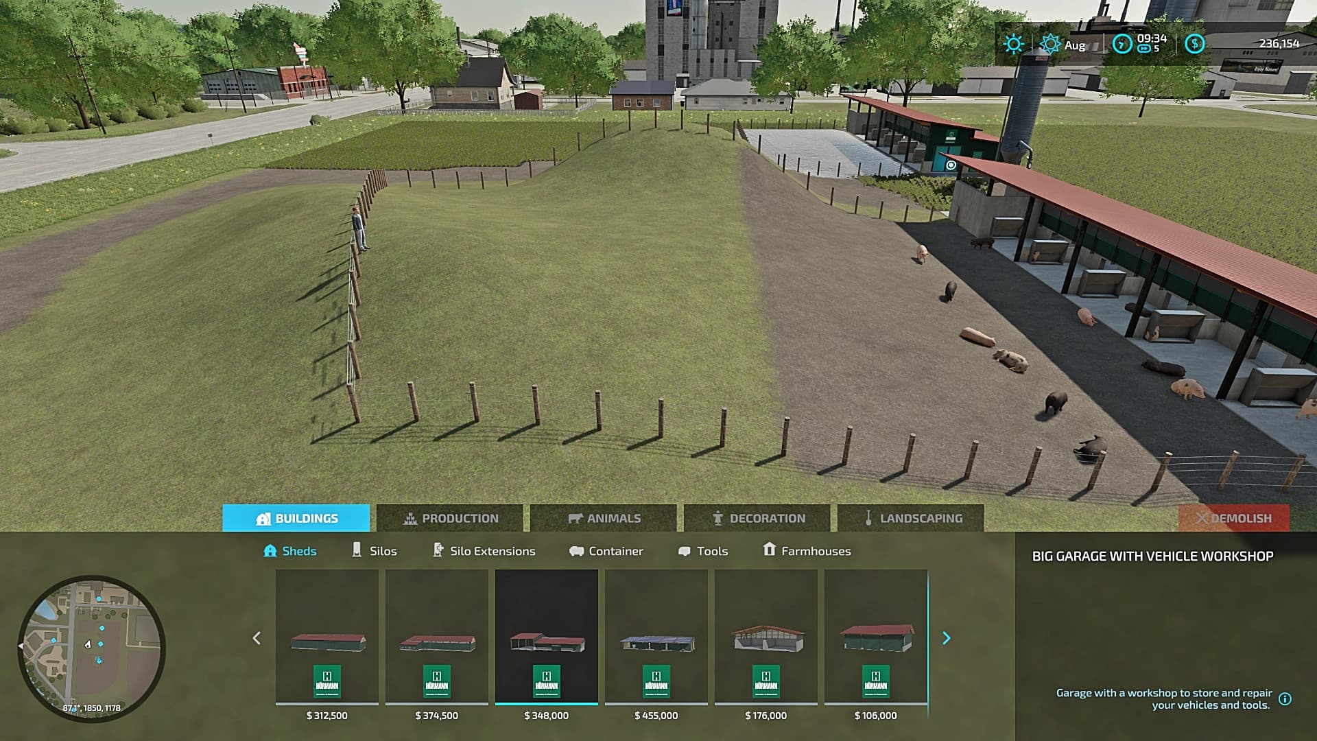 814 MODDING XL PIG FENCE/BARN