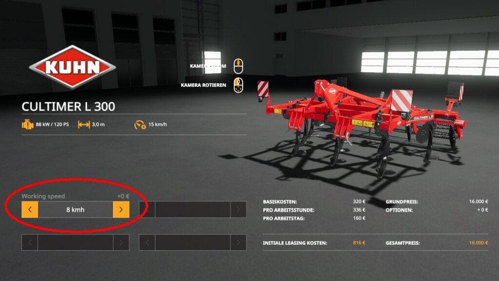 ADJUST WORKING SPEED 4