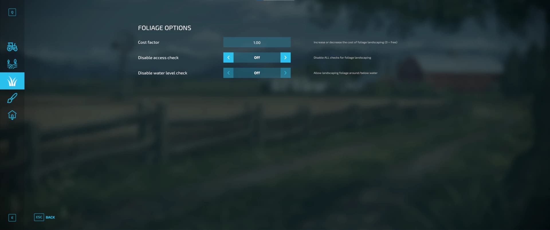 ADVANCED GAMEPLAY SETTINGS 4