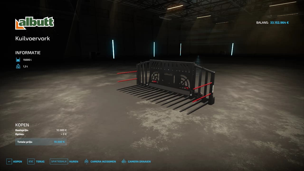 ALLBULT WHEELLOADERFORK DEM