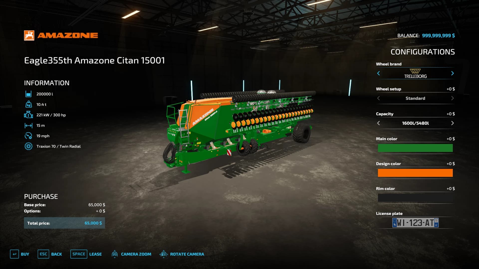 AMAZONE CITAN 15001 SEEDER
