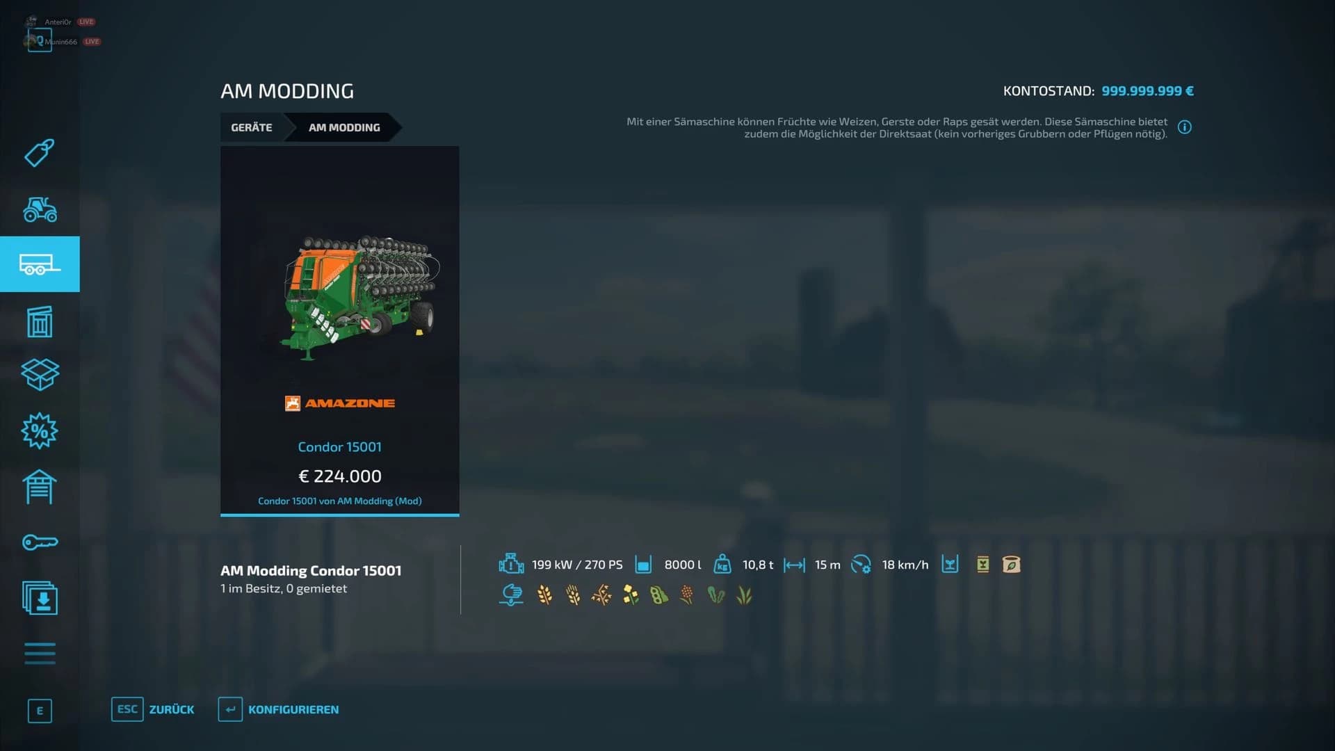 AMAZONE CONDOR 15001 2
