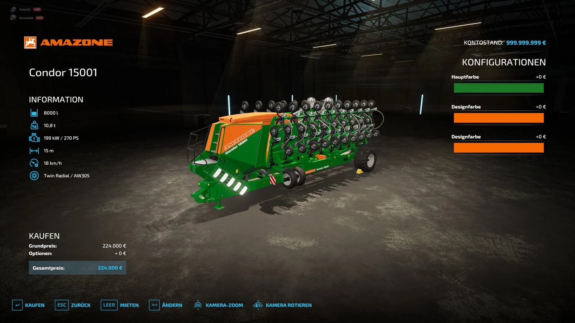 AMAZONE CONDOR 15001