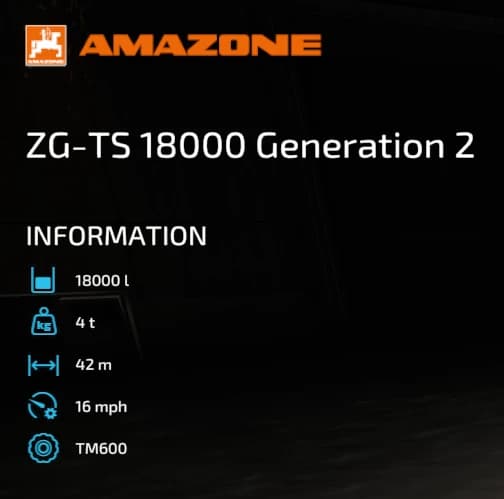 AMAZONE ZG-TS 18000 GENERATION 2 - FERT/LIME SPREADER 3