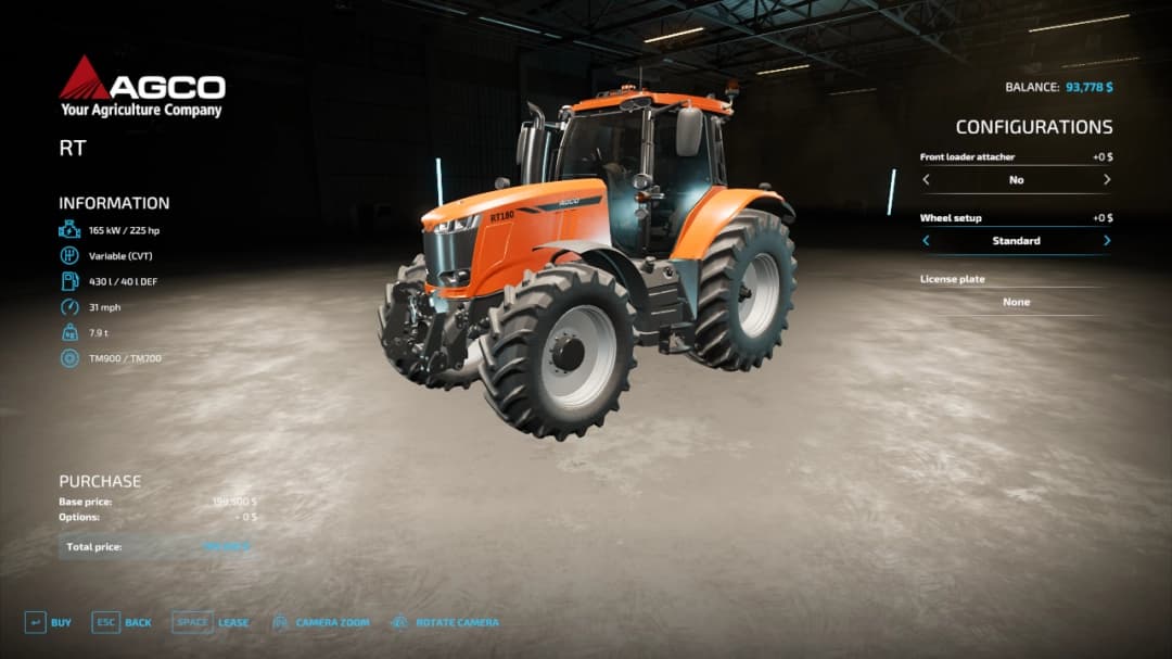 Agco RT180