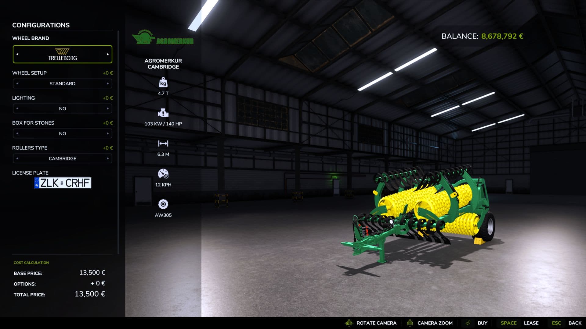 Agromerkur Cambridge 6.3 3
