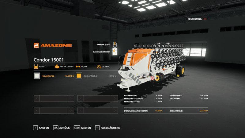 Amazone Condor 15001
