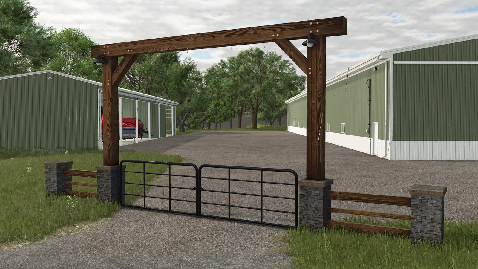 American Ranch Gate Entrance