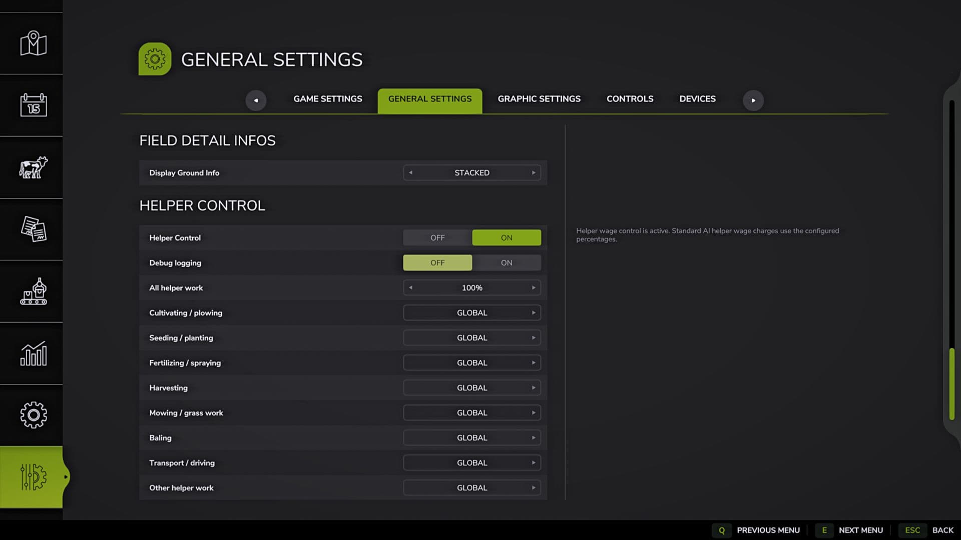 Assistant control 2