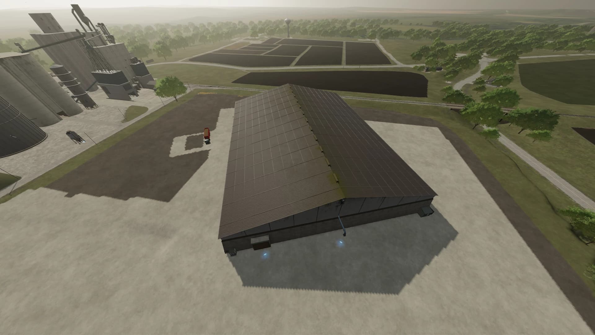 BALE STORAGE WITH SHREDDER