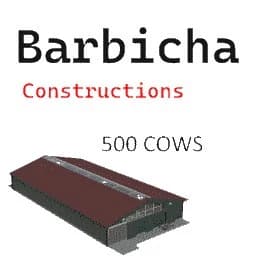 BIG COW BARN FOR 500 COWS