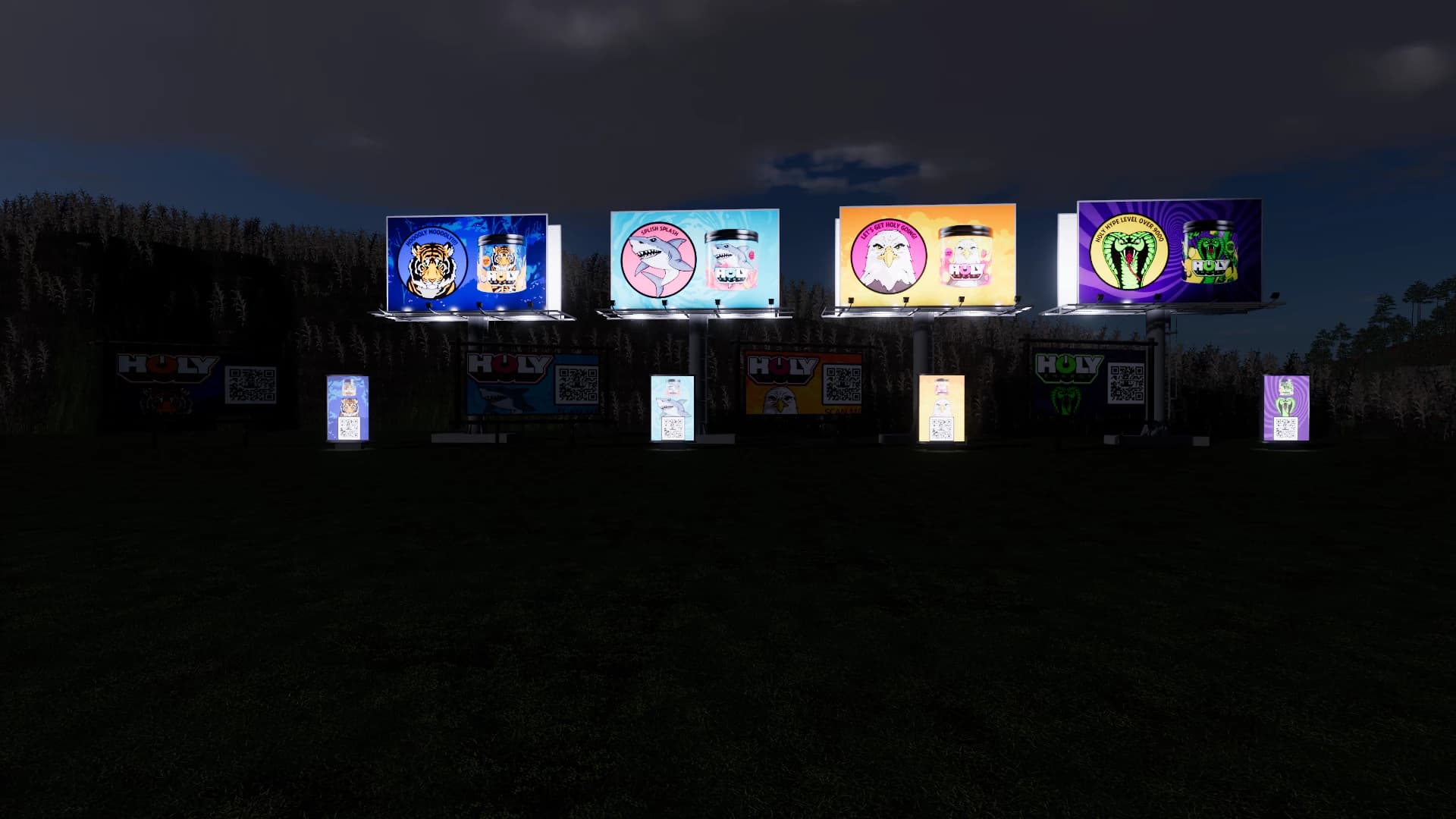 BILLBOARDS WITH HOURLY YIELD