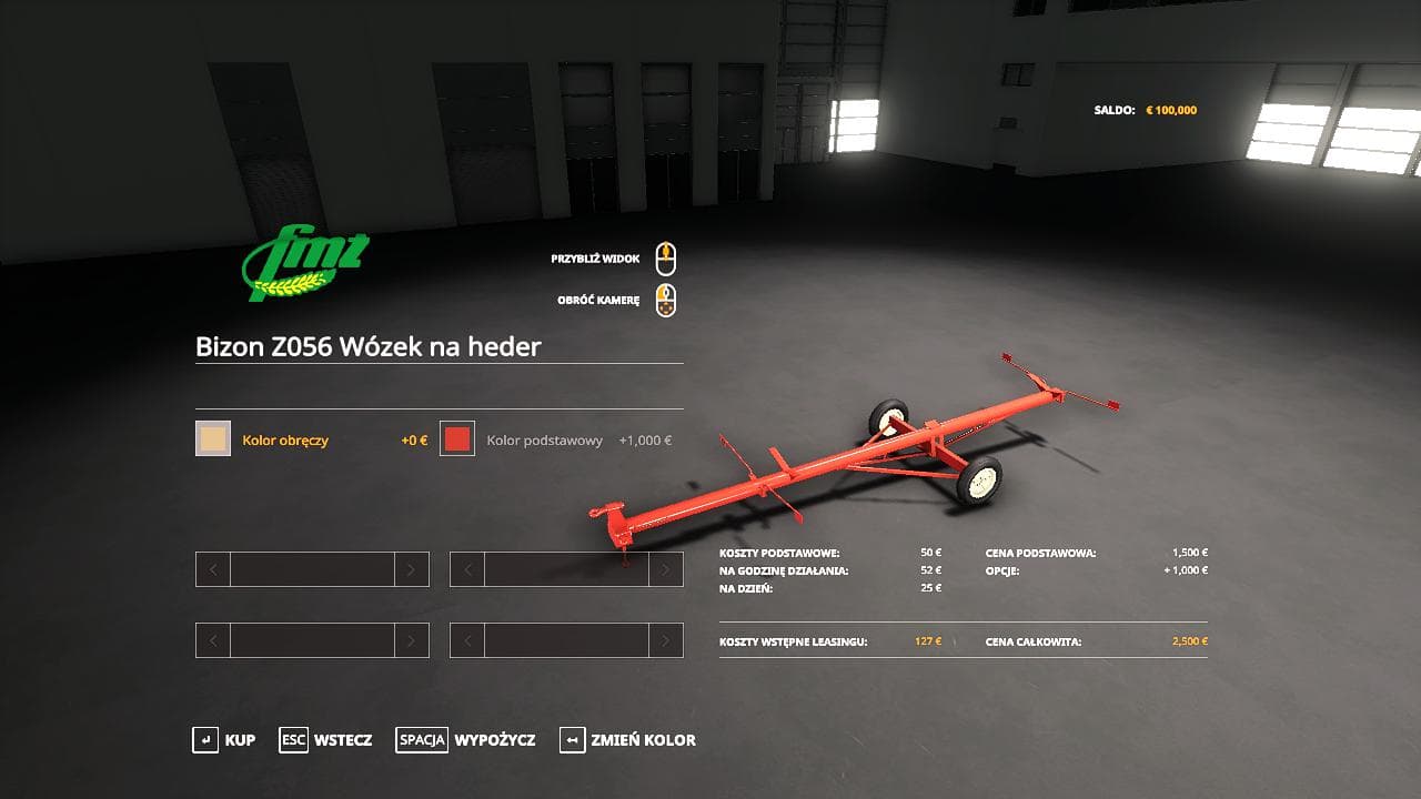 BIZON Z056 CUTTER TRAILER