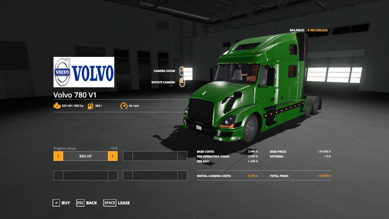 BLUE RED GREEN VOLVO 780 2