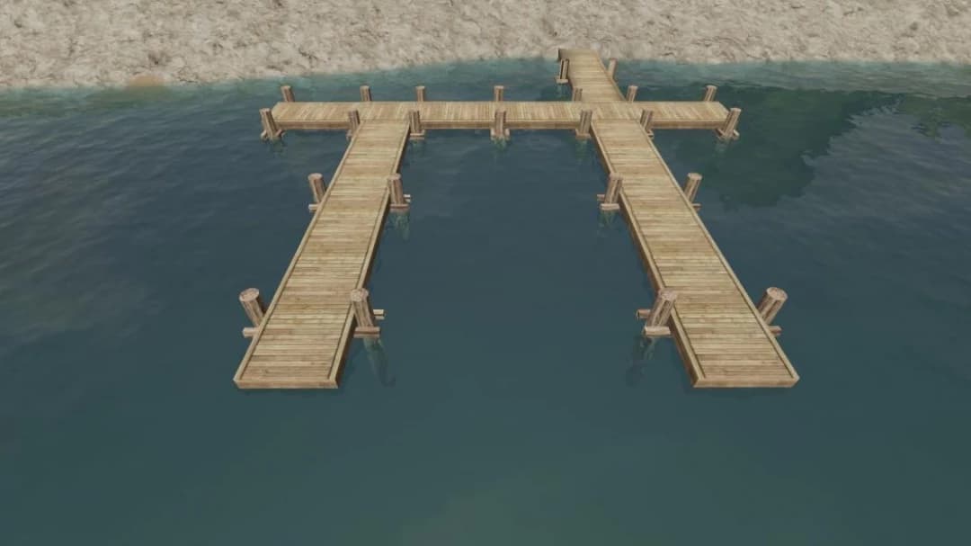 BOAT DOCKS (WOOD AND WHITE) 4