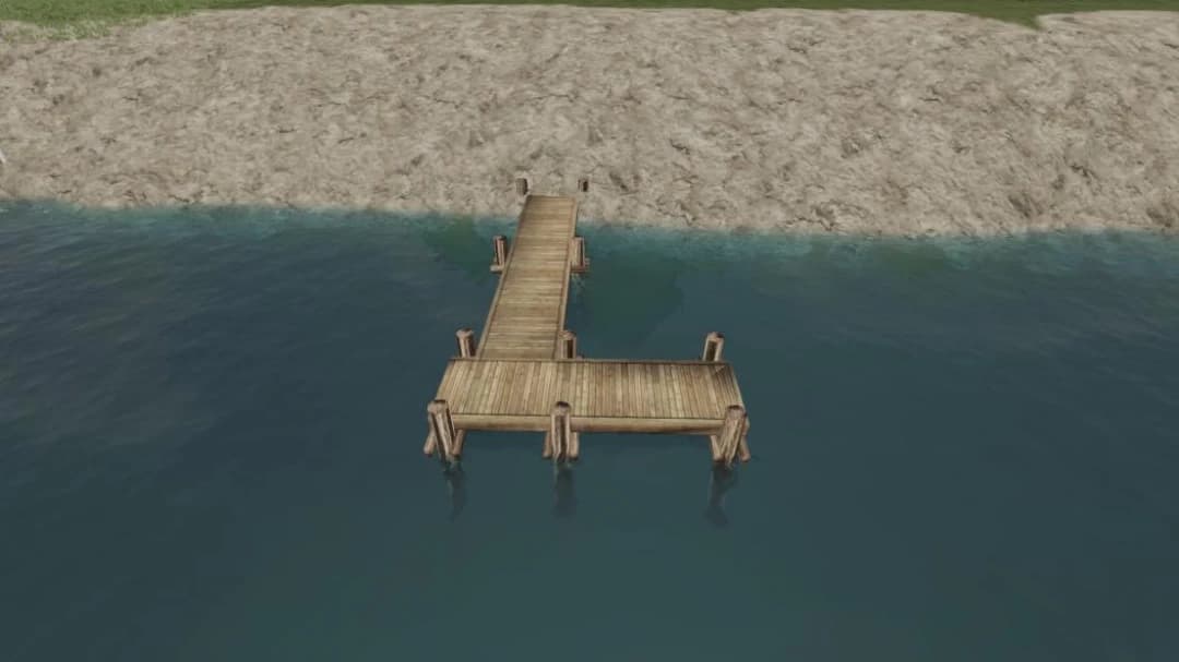 BOAT DOCKS (WOOD AND WHITE)