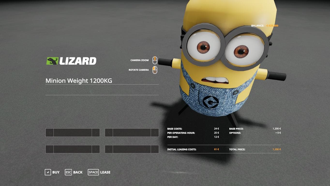 BOB MINION WEIGHT 2