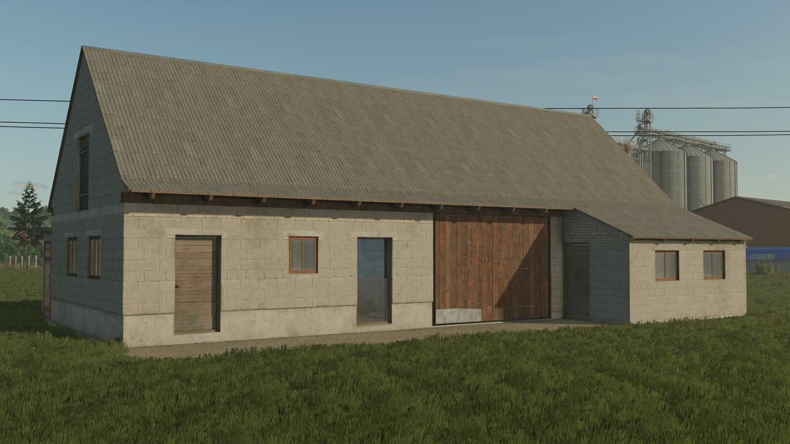 Barn With Chicken Coop