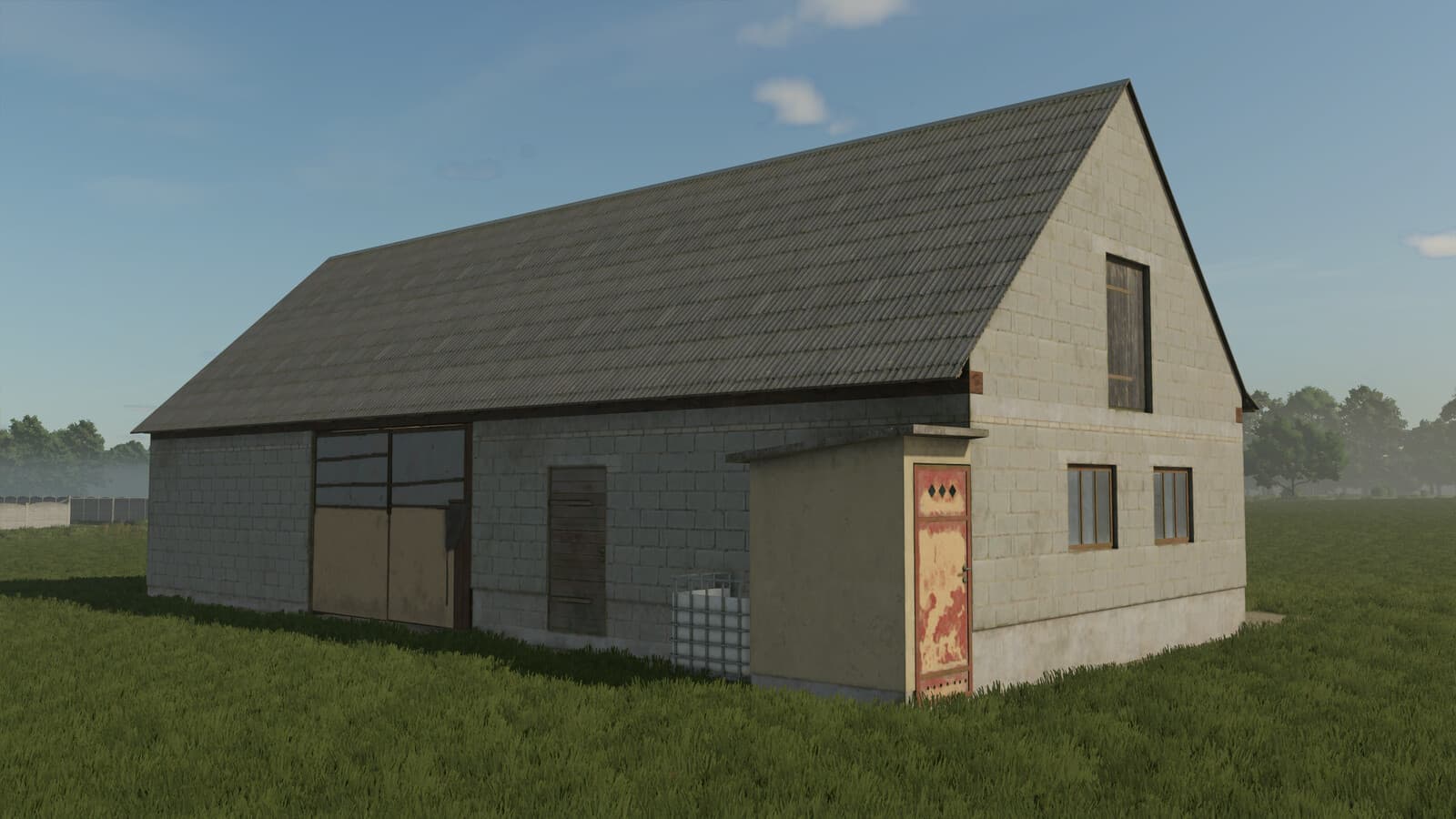 Barn With Chicken Coop 3