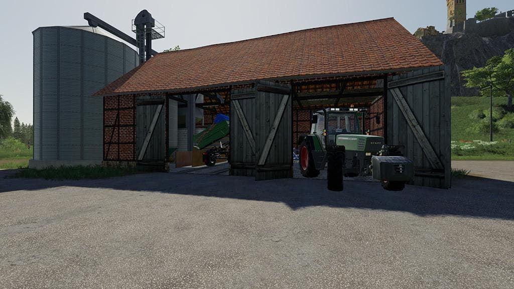 Barn With Silos 5