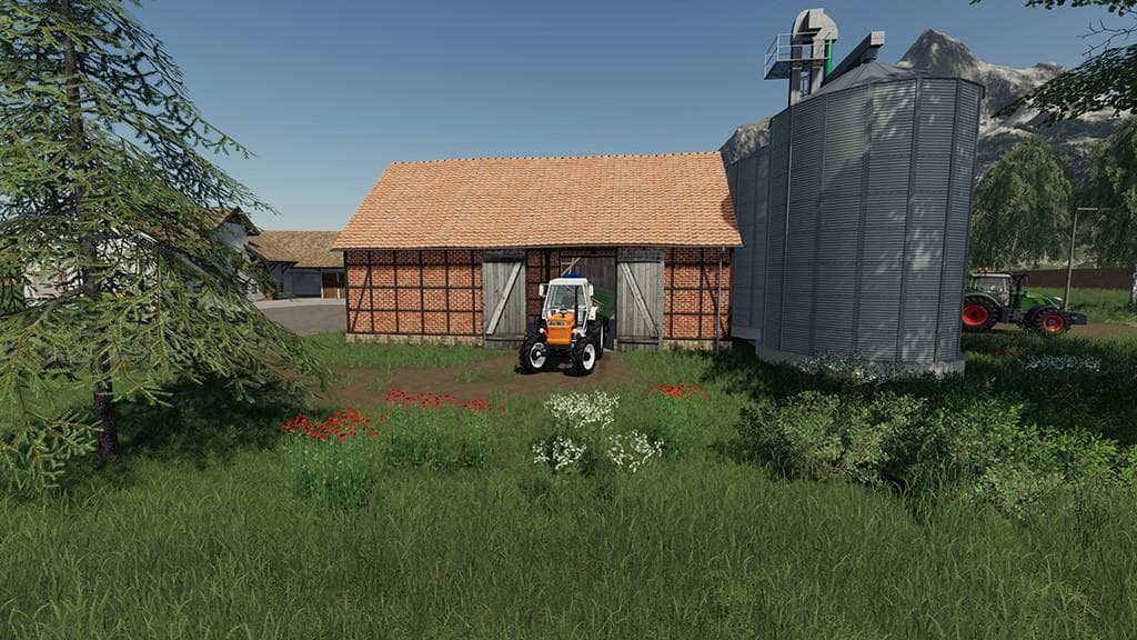 Barn With Silos 4