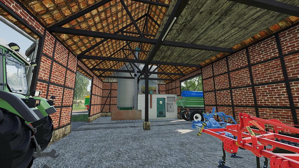 Barn With Silos 2