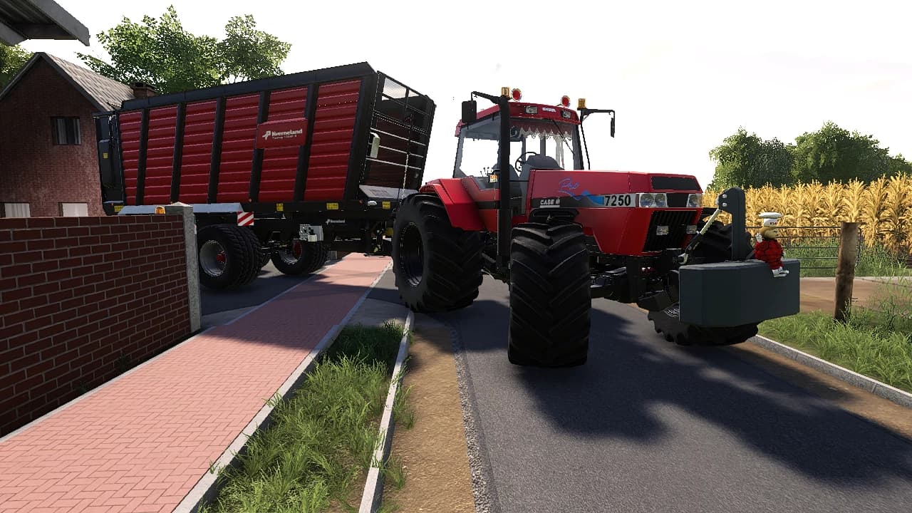 CASE 7250 WITH SMOKE