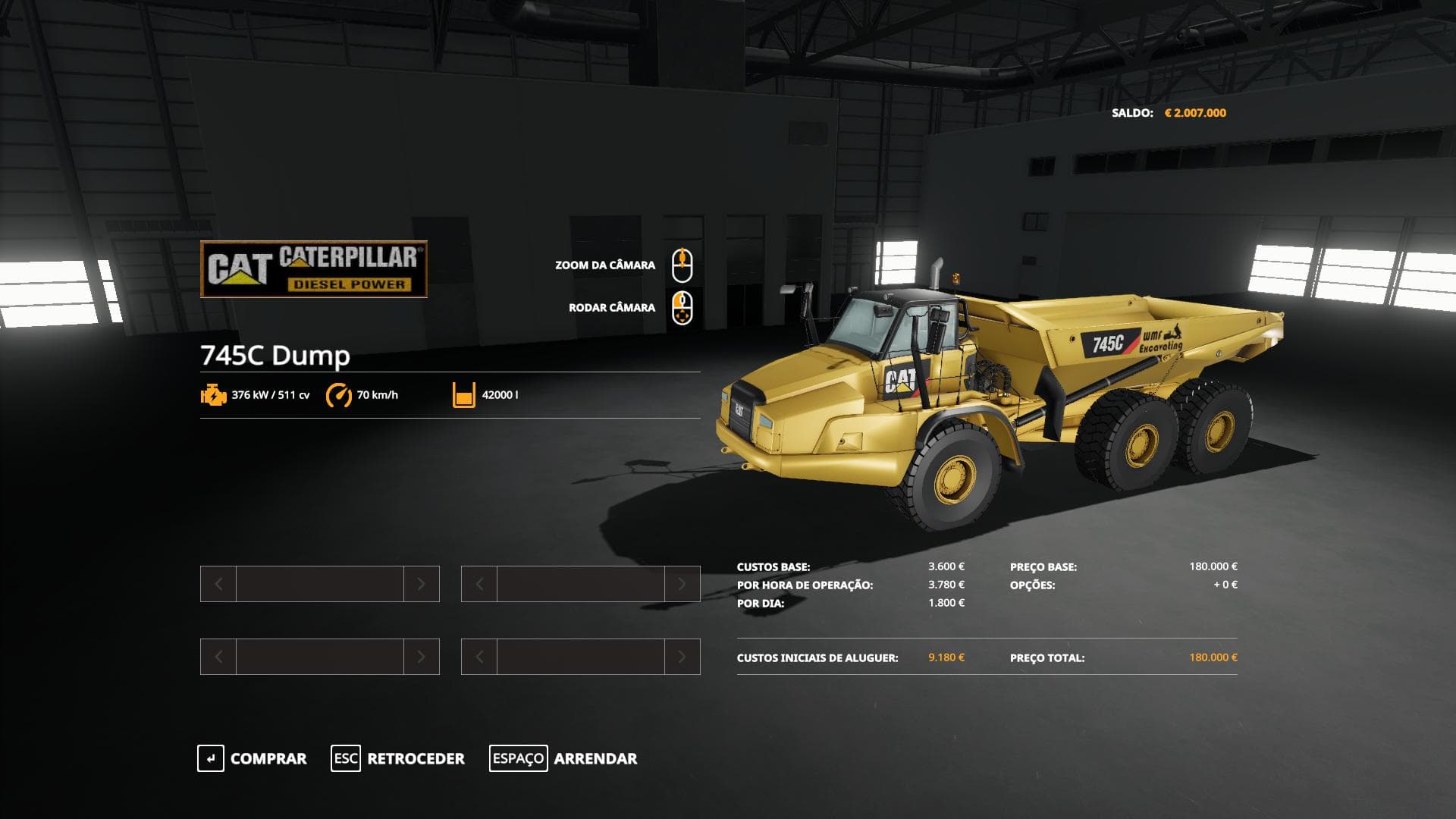 CAT 745C 2
