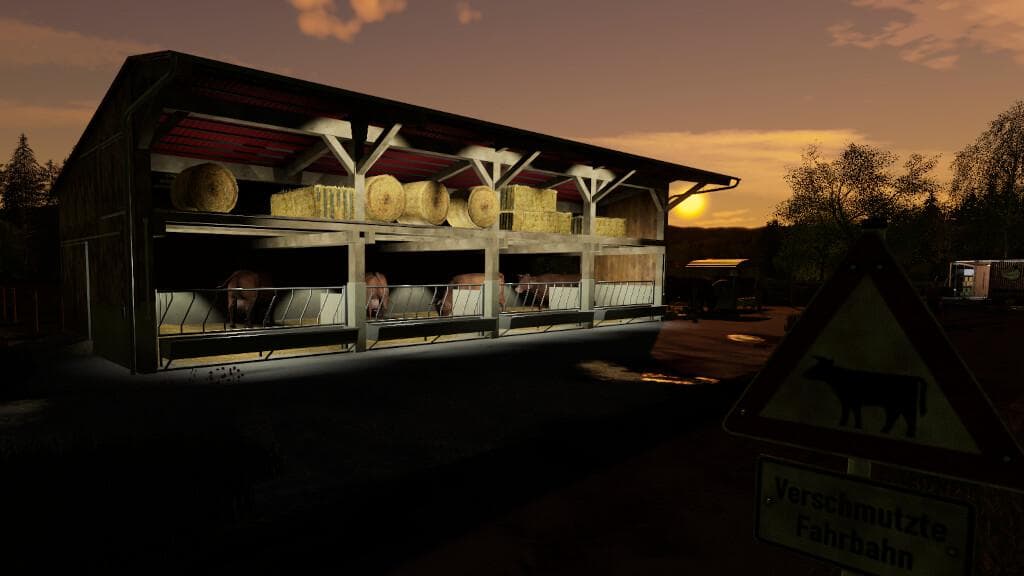 CATTLE BARN WITH STRAWSTAGE 3