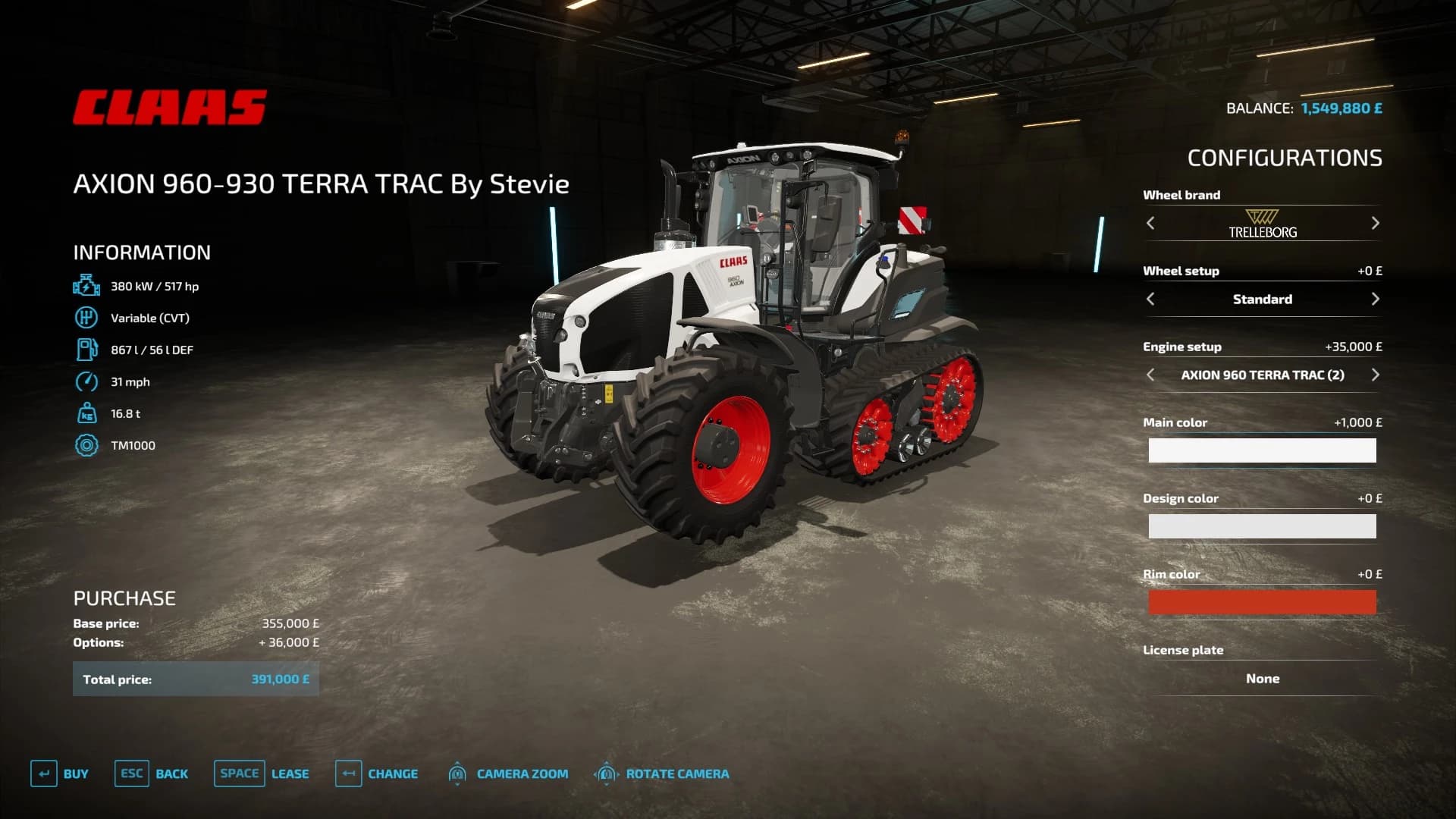 CLAAS AXION 960TT BY STEVIE 2