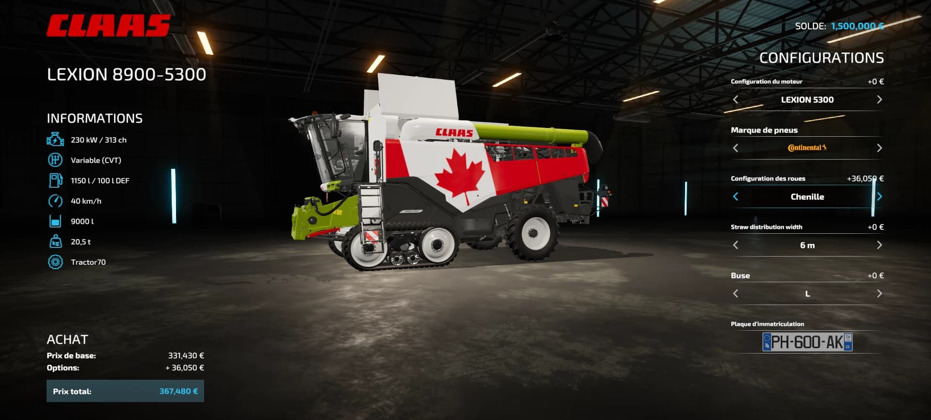 CLAAS LEXION CANADA 3