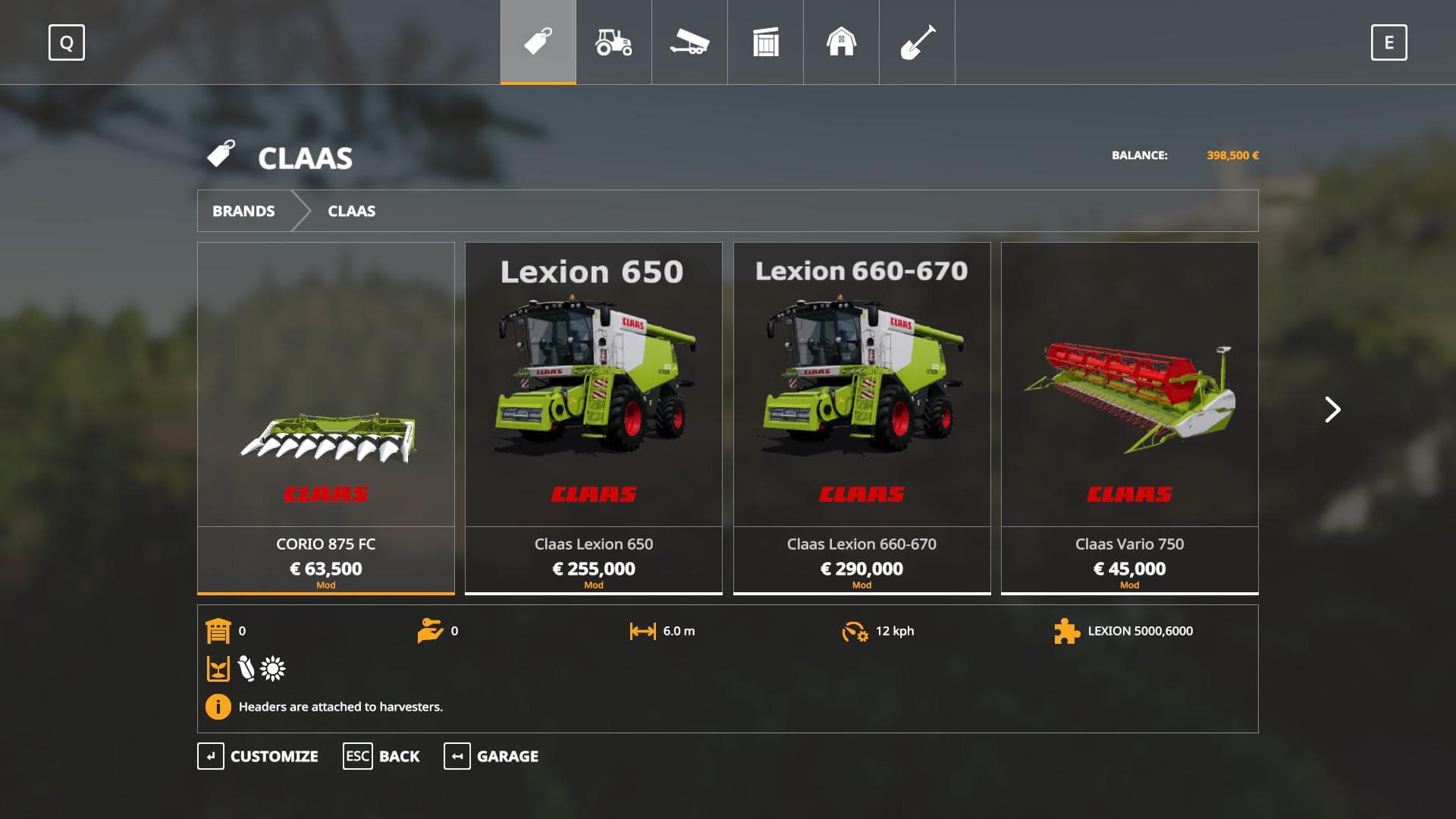 CLAAS PACK