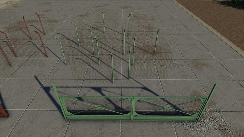 CONCRETE AND METAL FENCES PACK 5