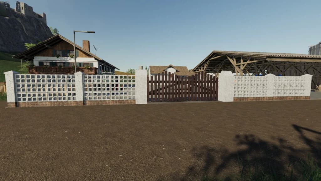 CONCRETE BRICK FENCE PACK 4