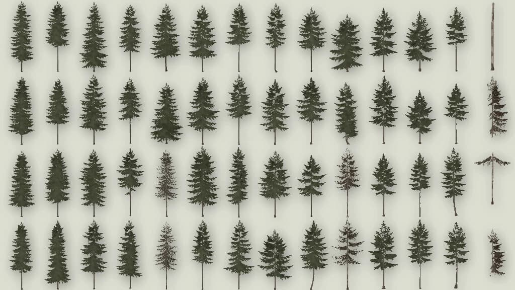 CONIFER TREES (PREFAB) 3