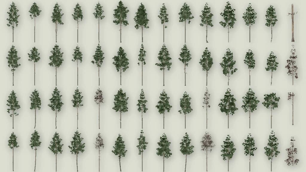 CONIFER TREES (PREFAB) 2