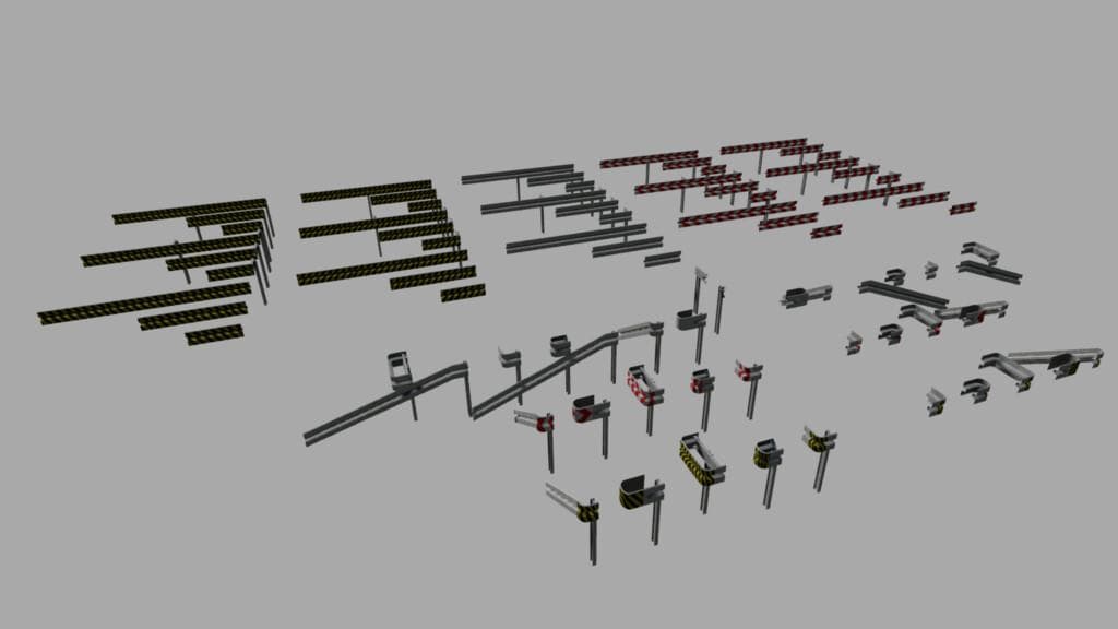 CRASH BARRIERS B PROFIL SET (PREFAB) 3