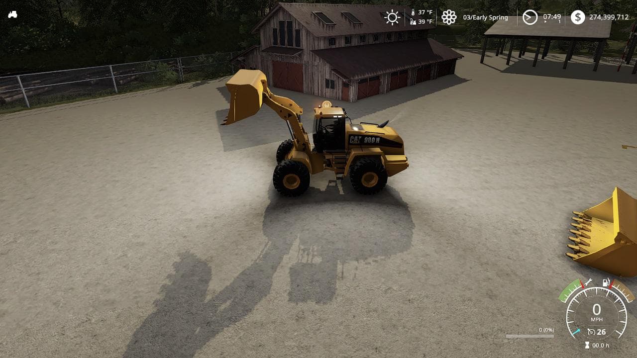 Cat front loader