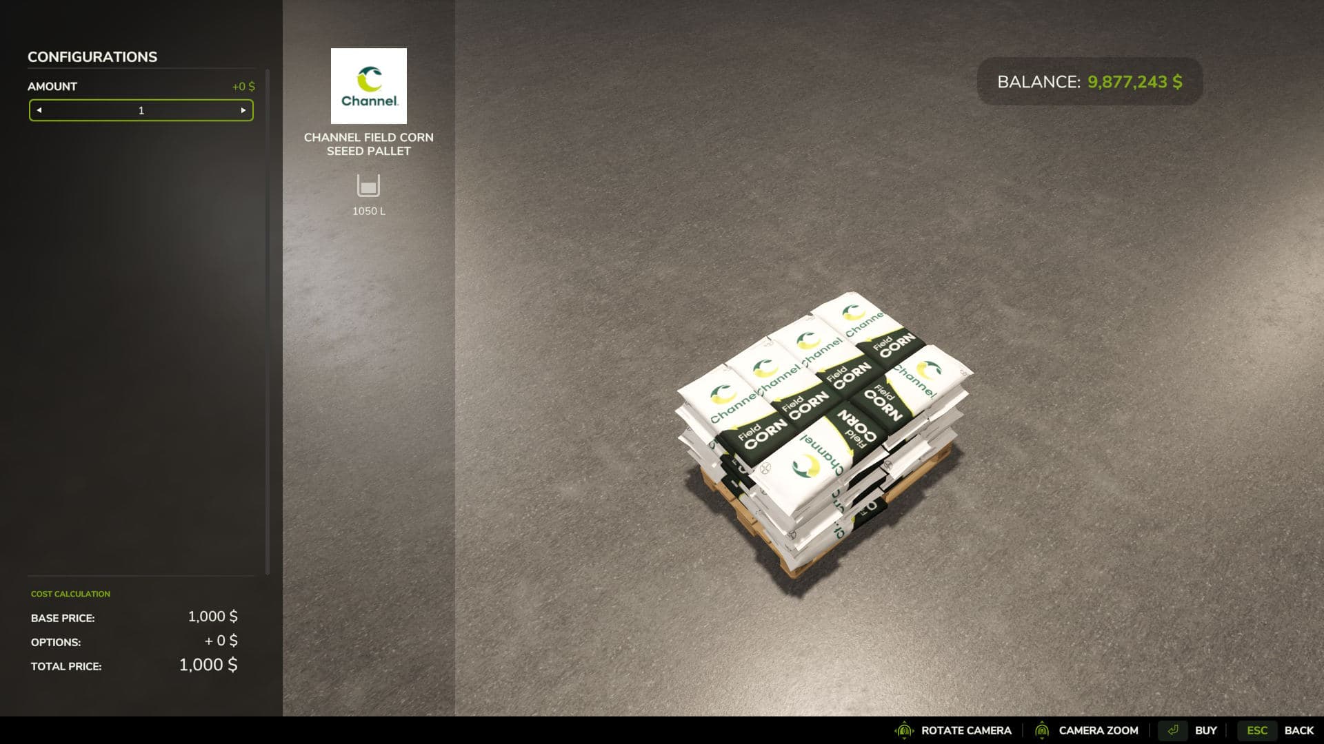 Channel Field Corn Seed Pallet 2